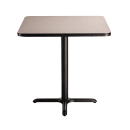 National Public Seating CT33636XCPBTMGY 36" Square Counter Height Table - Grey Nebula Laminate Top, Steel Base thumbnail 2