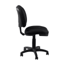 National Public Seating CTC Swivel Task Chair w/ Mid Back & Plastic Seat, Black thumbnail 2