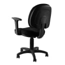 National Public Seating CTC-A Swivel Task Chair w/ Mid Back & Padded Seat, Black thumbnail 3