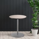 National Public Seating CTG13636RBPBTMGY 36" Round Bar Height Table - Grey Nebula Laminate Top, Steel Base thumbnail 4