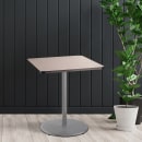 National Public Seating CTG33636RBPBTMGY 36" Square Bar Height Table - Grey Nebula Laminate Top, Steel Base thumbnail 5