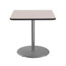 National Public Seating CTG33636RCPBTMGY 36" Square Counter Height Table - Grey Nebula Laminate Top, Steel Base thumbnail 2