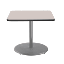 National Public Seating CTG33636RDPBTMGY 36" Square Dining Height Table - Grey Nebula Laminate Top, Steel Base thumbnail 2