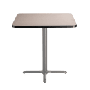 National Public Seating CTG33636XCPBTMGY 36" Square Counter Height Table - Grey Nebula Laminate Top, Steel Base thumbnail 2