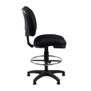 National Public Seating CTS Swivel Task Chair w/ Mid Back & Plastic Seat, Black thumbnail 2