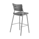 National Public Seating CTS30 42" Bar Stool w/ Solid Back & HDPE Seat, Black thumbnail 2