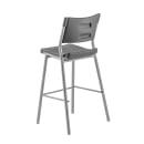 National Public Seating CTS30 42" Bar Stool w/ Solid Back & HDPE Seat, Black thumbnail 3