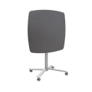 National Public Seating CTT3042 36" Square Bar Height Table - Charcoal Slate HDPE Top, Steel Base thumbnail 3