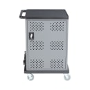 National Public Seating DCC Laptop Charging Cart w/ (2) Shelves - 12 ft Cord, Steel thumbnail 2