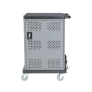 National Public Seating DCC Laptop Charging Cart w/ (2) Shelves - 12 ft Cord, Steel thumbnail 6