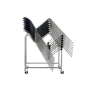 National Public Seating DY87B Chair Dolly w/ (24) Stool Capacity for 8700B & 8800B Series Barstools - Steel, Gray thumbnail 4