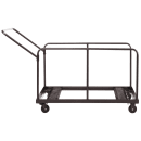 National Public Seating DYMU Folding Table Dolly w/ (12) Round & Rectangular Folding Table Capacity - Steel, Brown thumbnail 2