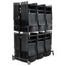 National Public Seating EXT-8 High Back Chair Extension Bar for 84 Dolly - Steel, Dark Brown thumbnail 3