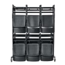 National Public Seating EXT-8 High Back Chair Extension Bar for 84 Dolly - Steel, Dark Brown thumbnail 4