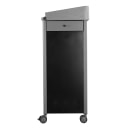 National Public Seating GSL Floor Lectern w/ (3) Shelves - 23 1/2" x 19 1/4" x 45 1/2", Steel, Charcoal thumbnail 3