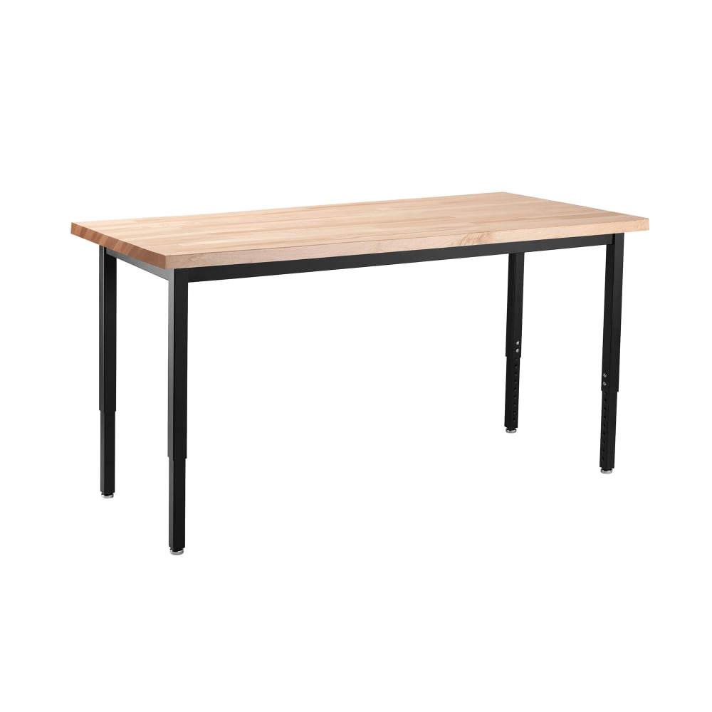 National Public Seating HDT3-3060B Rectangular Activity Table - 60"L x 30"W, Butcherblock Top, Beige