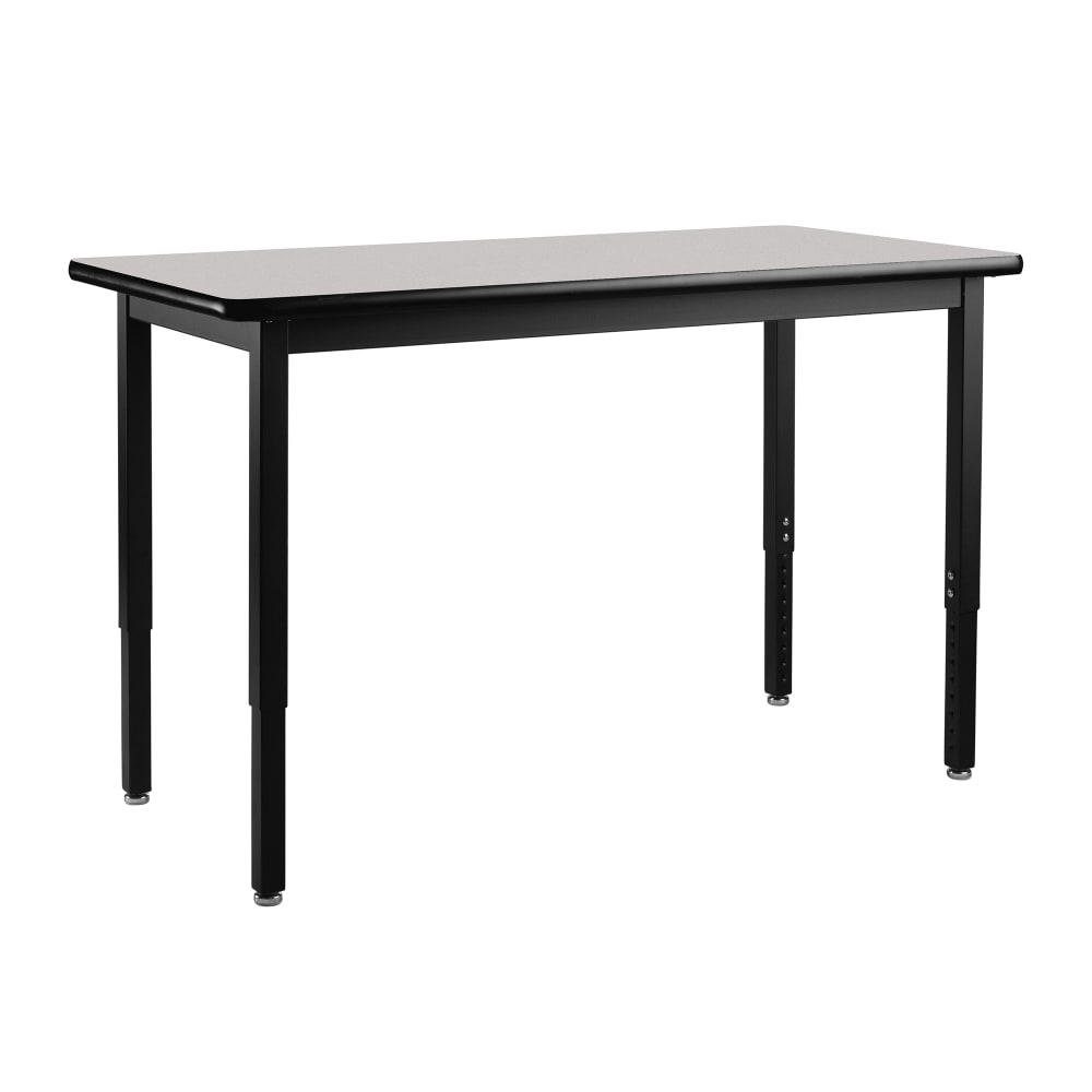 National Public Seating HDT3-3072HGY Rectangular Activity Table - 72"L x 30"W, Laminate Top, Grey Nebula