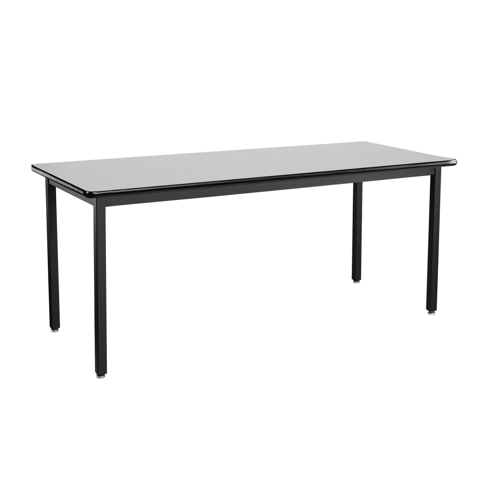 National Public Seating HDT7-3072HGY Rectangular Activity Table - 72"L x 30"W, Laminate Top, Grey Nebula