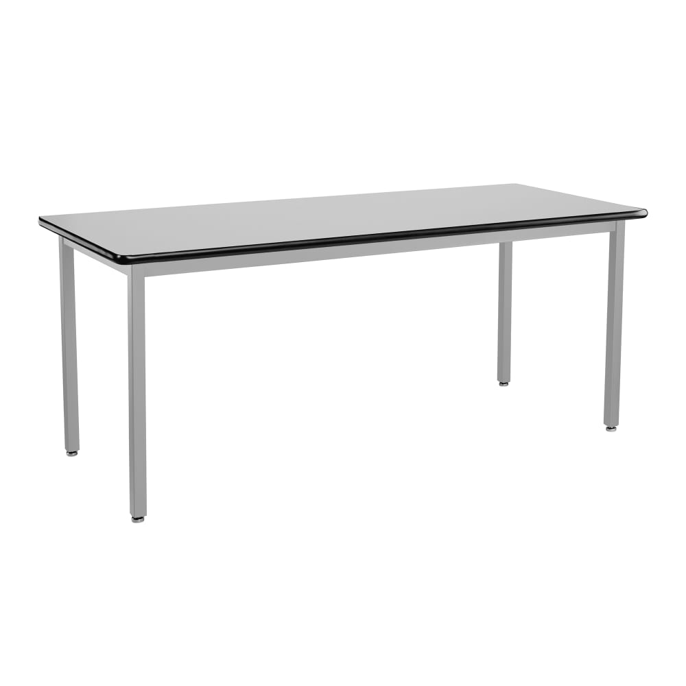 National Public Seating HDT9-3072HGY Rectangular Activity Table - 72"L x 30"W, Laminate Top, Grey Nebula