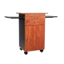 National Public Seating MMC 38" 5 Level Multimedia Workstation w/ Locking Drawer - Laminate, Black/Cherry thumbnail 3