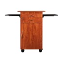 National Public Seating MMC 38" 5 Level Multimedia Workstation w/ Locking Drawer - Laminate, Black/Cherry thumbnail 4