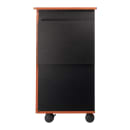 National Public Seating MMC 38" 5 Level Multimedia Workstation w/ Locking Drawer - Laminate, Black/Cherry thumbnail 7