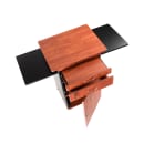 National Public Seating MMC 38" 5 Level Multimedia Workstation w/ Locking Drawer - Laminate, Black/Cherry thumbnail 9