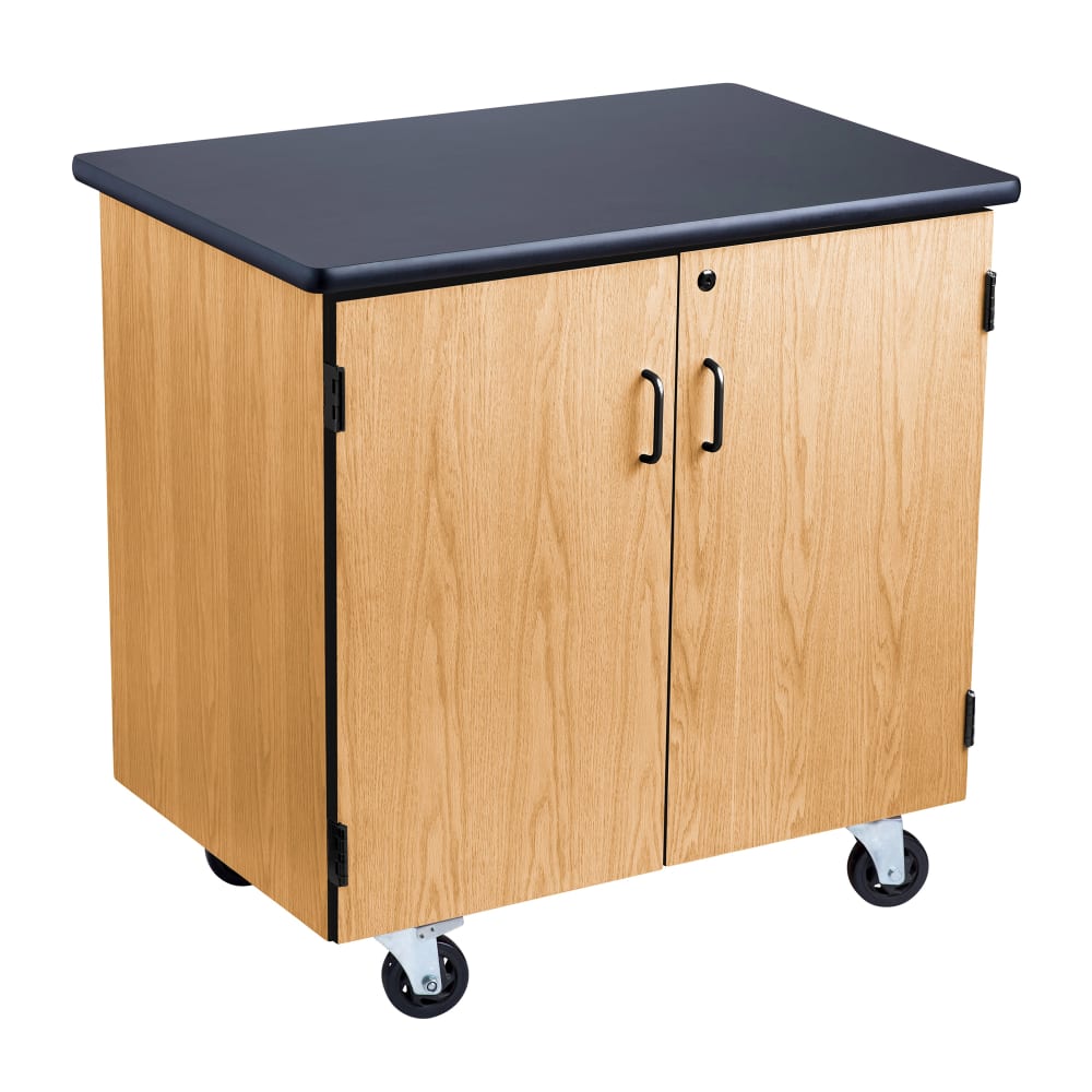 National Public Seating MSC2436 Mobile Science Cabinet - 36" x 24", Laminate, Light Oak