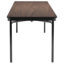 National Public Seating MSFT3060PWEBWT Folding Table w/ Montana Walnut Laminate Top & Black Steel Frame - 60"L x 30"W x 29"H thumbnail 3