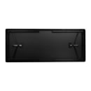 National Public Seating MSFT3072PWEBWT Folding Table w/ Montana Walnut Laminate Top & Black Steel Frame - 72"L x 30"W x 29"H thumbnail 4