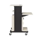 National Public Seating PRC250 40 1/2" 8 Level Presentation Station - Steel/Laminate, Black/Ivory thumbnail 4