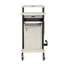 National Public Seating PRC250 40 1/2" 8 Level Presentation Station - Steel/Laminate, Black/Ivory thumbnail 6