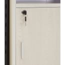 National Public Seating PRC250 40 1/2" 8 Level Presentation Station - Steel/Laminate, Black/Ivory thumbnail 9