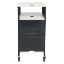 National Public Seating PRC400 40" 4 Level Presentation Station - Steel/Laminate, Black/Ivory thumbnail 6