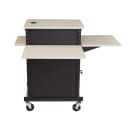 National Public Seating PRC450 40" 4 Level Presentation Station - Steel/Laminate, Black/Ivory thumbnail 3