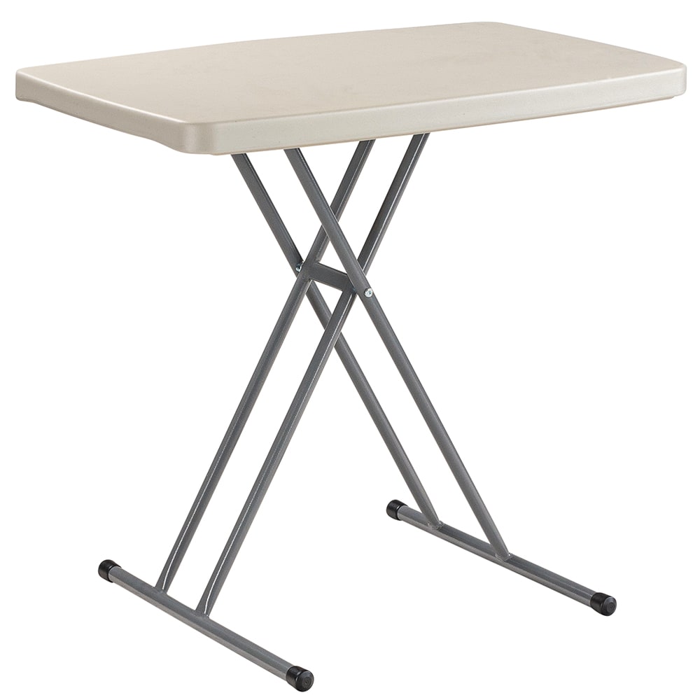 National Public Seating PT3020 Personal Folding Table w/ Speckled Gray Plastic Top & Gray Steel Frame - 30"L x 20"W