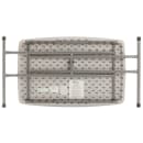 National Public Seating PT3020 Personal Folding Table w/ Speckled Gray Plastic Top & Gray Steel Frame - 30"L x 20"W thumbnail 11