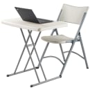 National Public Seating PT3020 Personal Folding Table w/ Speckled Gray Plastic Top & Gray Steel Frame - 30"L x 20"W thumbnail 12