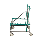 National Public Seating TAD Folding Table Dolly w/ (10) Plastic or (6) Wood Table Capacity - Steel, Green thumbnail 2