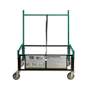 National Public Seating TAD Folding Table Dolly w/ (10) Plastic or (6) Wood Table Capacity - Steel, Green thumbnail 4