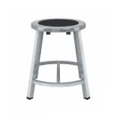 National Public Seating TTSG18-S10 Round Backless Stool w/ Black Steel Seat, Gray thumbnail 2