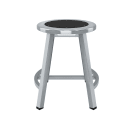 National Public Seating TTSG18-S10 Round Backless Stool w/ Black Steel Seat, Gray thumbnail 3