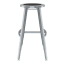 National Public Seating TTSG24H-S10 Round Backless Stool w/ Black Steel Seat, Gray thumbnail 3