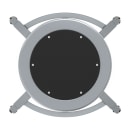 National Public Seating TTSG30H-S10 Round Backless Stool w/ Black Steel Seat, Gray thumbnail 4