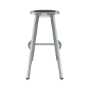 National Public Seating TTSG30-S10 Round Backless Stool w/ Black Steel Seat, Gray thumbnail 3