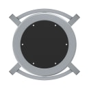 National Public Seating TTSG30-S10 Round Backless Stool w/ Black Steel Seat, Gray thumbnail 4