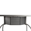 National Public Seating TWPD Teacher's Desk - 48"W x 24"D x 30"H, Steel, Charcoal Slate thumbnail 4