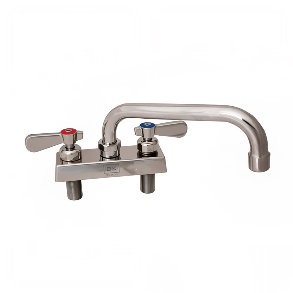 BK Resources EVO-4DM-10 Deck Mount Faucet w/ 10" Swing Spout & 4" Centers