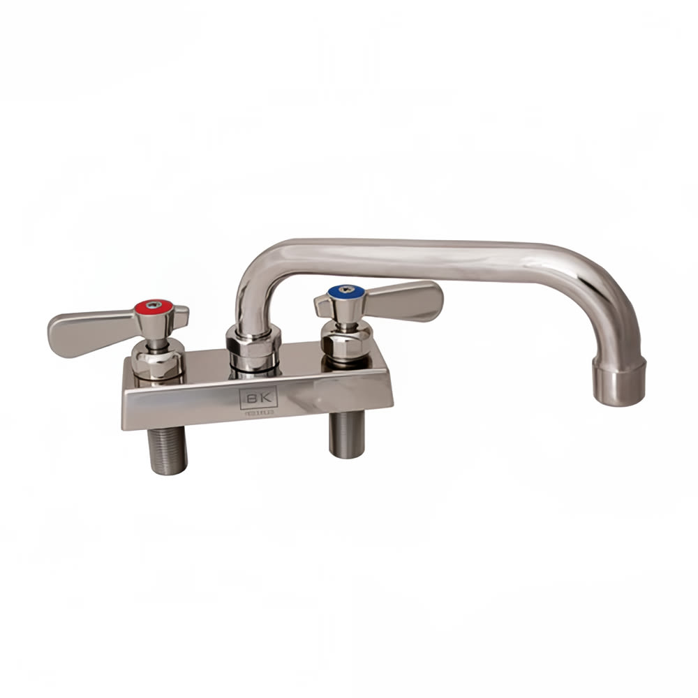 BK Resources EVO-4DM-16 Deck Mount Faucet w/ 16" Swing Spout & 4" Centers
