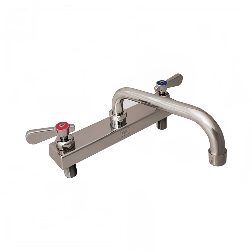 BK Resources EVO-8DM-6 Deck Mount Faucet w/ 6" Swing Spout & 8" Centers